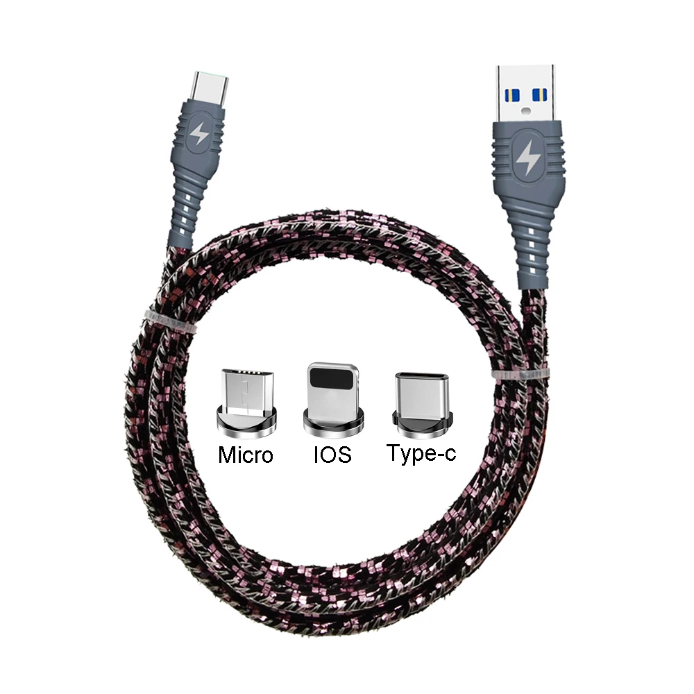 

ZENBEL New Design Unique Shape Charging Cable Thick Pure Copper Wire Core USB Data Line Play While Charging 3.0 Fast Charge