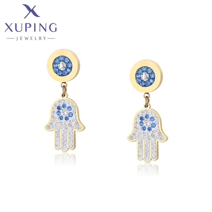 

T000701063 xuping jewelry New hot sale creative special shape earrings 14K gold color luxury women fine jewelry earring