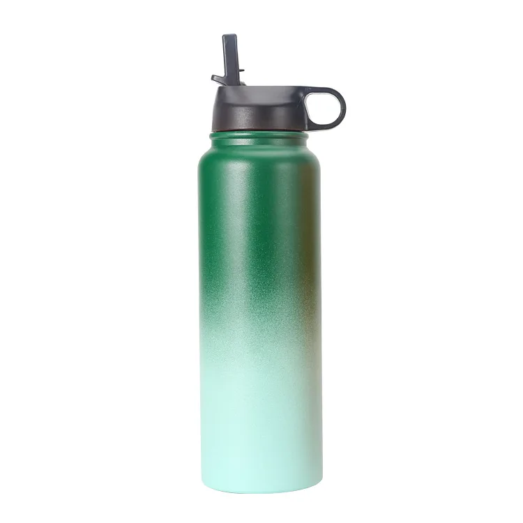 

LOW MOQ Popular Trendy Insulated Water Bottle Wide Mouth Double Wall Stainless Steel Vacuum Flask