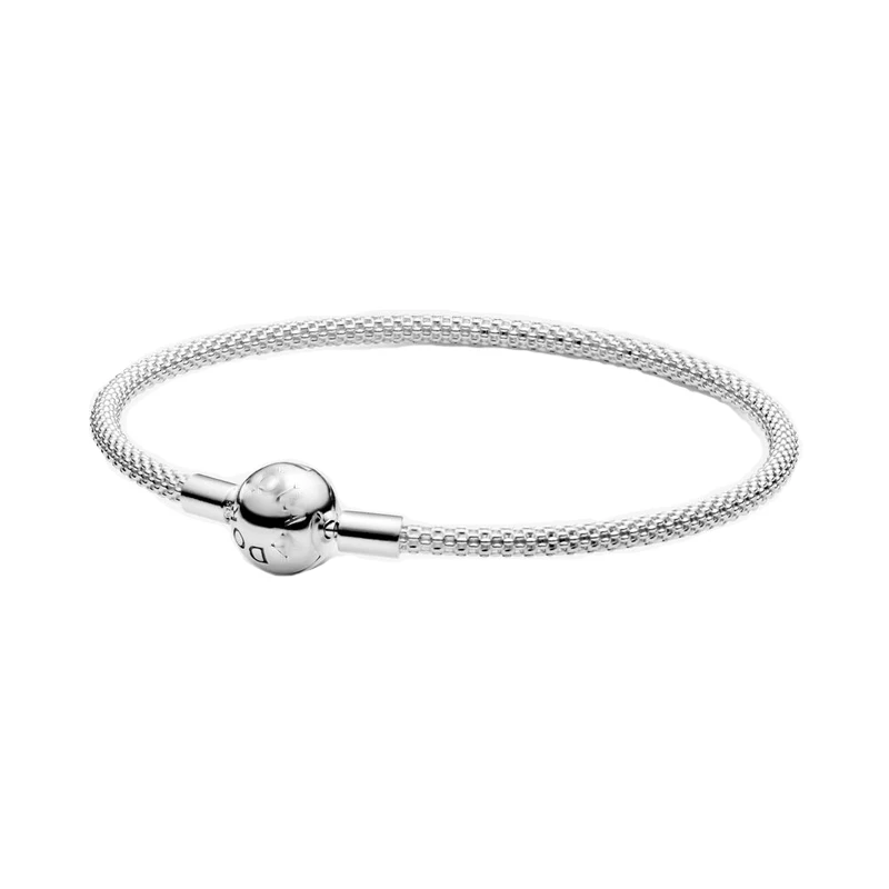 

High Quality farfetch fashion sterling Silver 925 Mesh base Bracelet