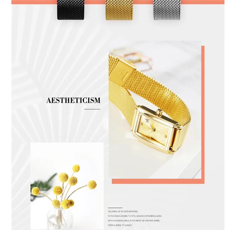 Shengke K0119 Sk Women Watches Fashion Geneva Designer Ladies Watch Luxury Brand Rectangle Quartz Gold Wrist Watch Luxury Gifts