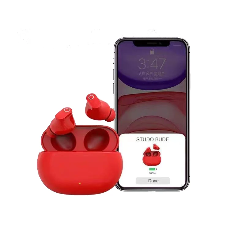 

Wholesale TWS wireless earpod real purity BT 5.2 wireless earphones, White black red