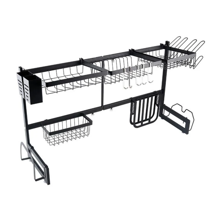 

Best selling 85cm dish rack stainless steel modern kitchen storage rack