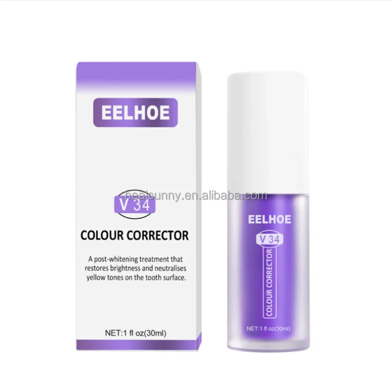 

New high quality tooth whitening paste remove yellow teeth stains oral cleaning care bad breath dazzling whitening toothpaste, Purple, orange