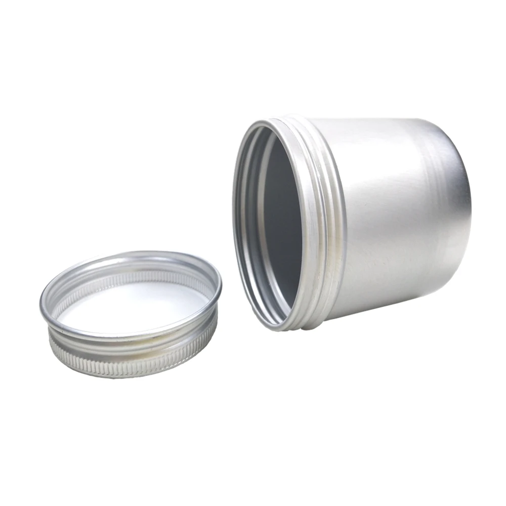 
custom logo wholesale manufacturing aluminum cosmetic por jar tin 