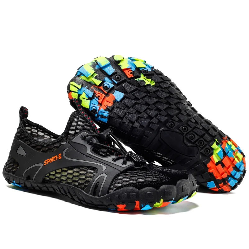 

Multi Functional PVC Sole Swimming Shoes Quick Drying Aqua Shoes Men Fishing Hiking Swim Water Sport Upstream Amphibious Shoes, 4 colors