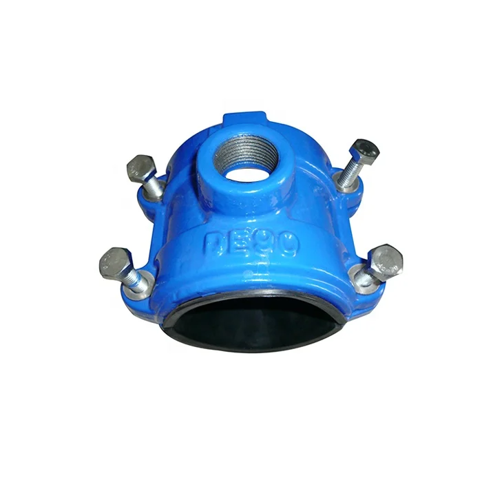 Factory PVC water pipe ductile iron di saddle clamps for steel pipe