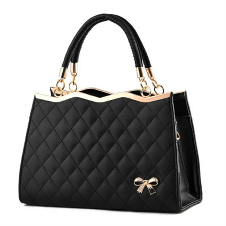 

Best Selling Fashion 100% Pu Leather Handbag For Women Bags, White red burgundy black pink red rose blue purple