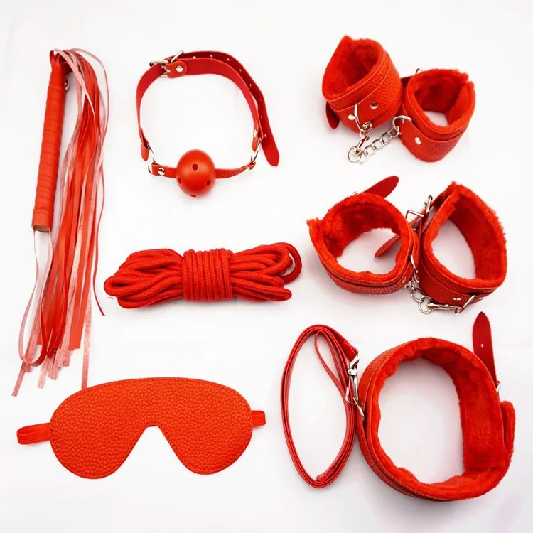 

Popular Sex Sm Bdsm Slave Set Kits Bondage Sex Toys 7 Pcs For Men Couples And Women