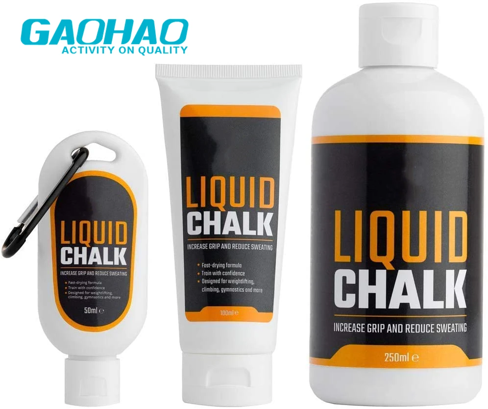 

GAOHAO liquid chalk for fitness gymnastic and pole dancing antiskid chalk quick-dry 250 ml personal chalk health choice, White