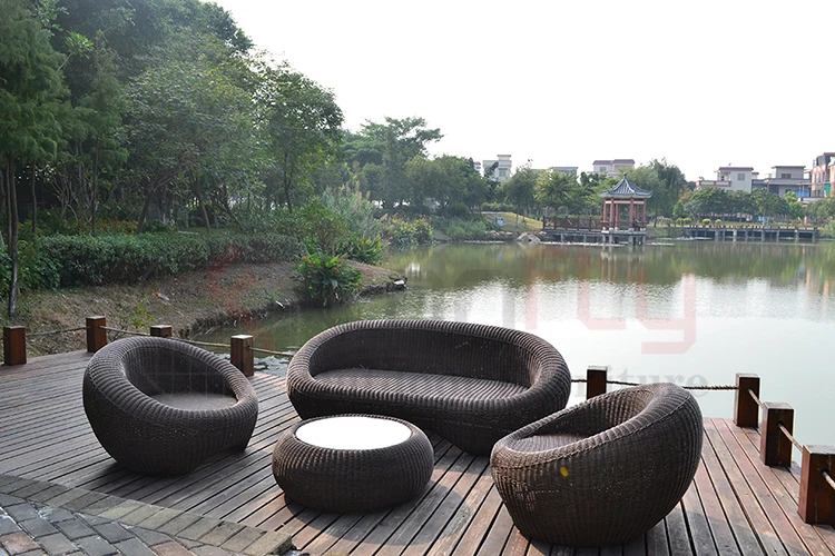 Luxury Garden Furniture Rattan Outdoor Sofa