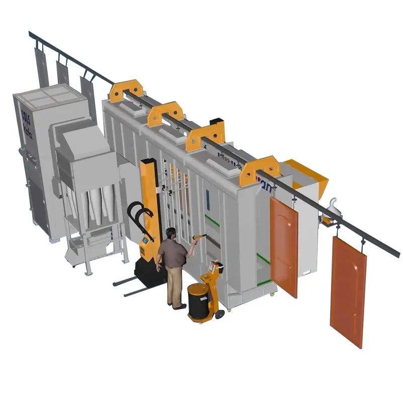 Системы окраски. Fast Color change Automatic Powder coating Booth System.