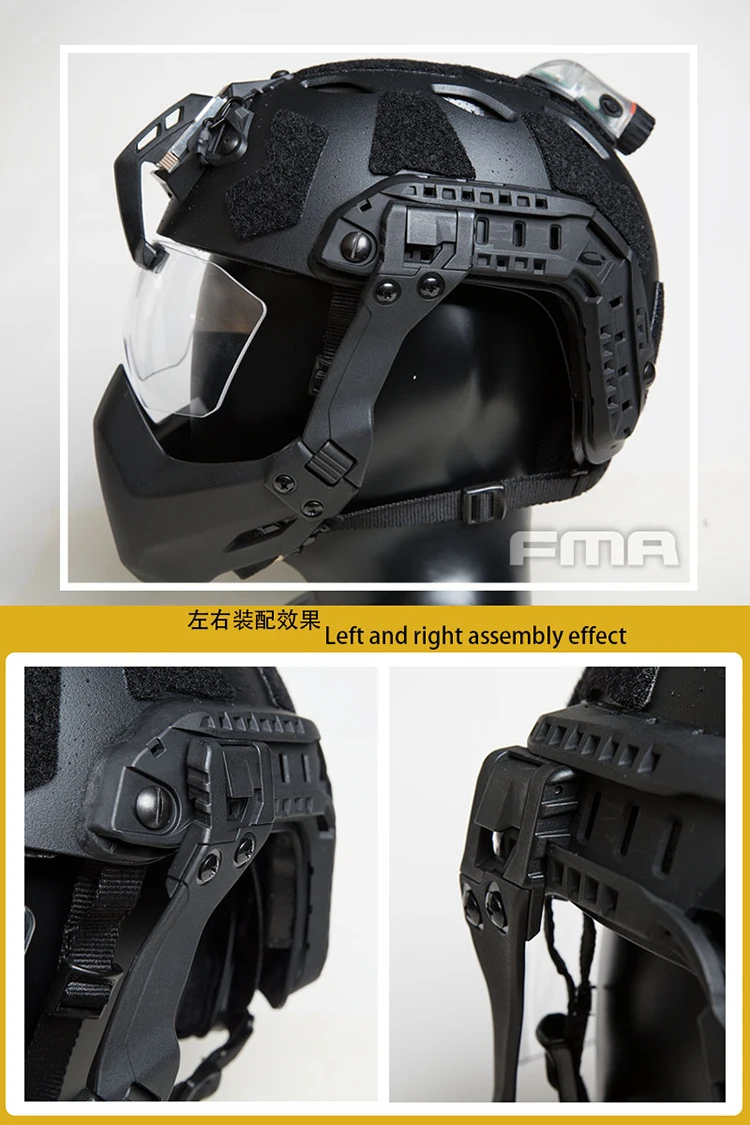 sport safety head protector tactical half seal mas