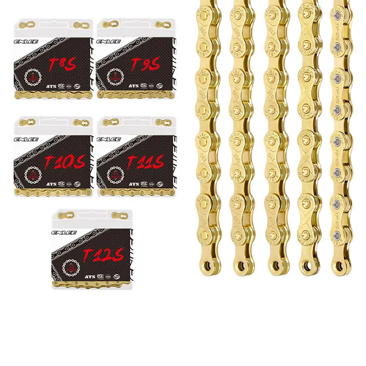 

Cycling Parts ENLEE Anti-Rust Mountain Road Bicycle Chain 8/9/10/11/12 Speed Gold MTB Bike Chains