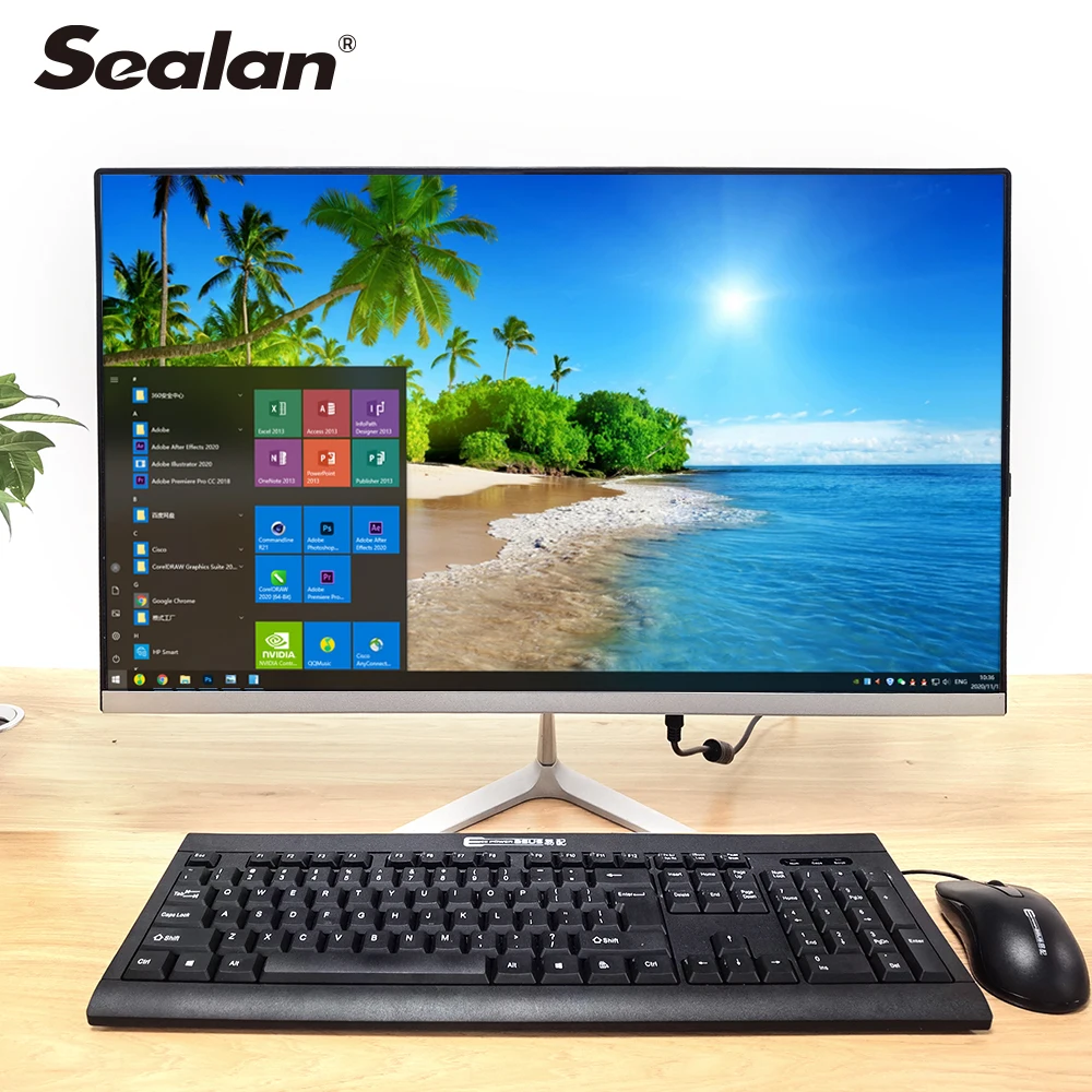 

19.1 inch all in one pc computer i3 i5 i7 desktop computer hardware gaming cpu ce fcc certification