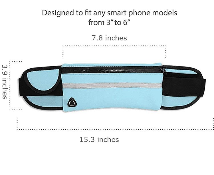 Running Water Waist Pack Running Belt Waterproof Running Waist Belt