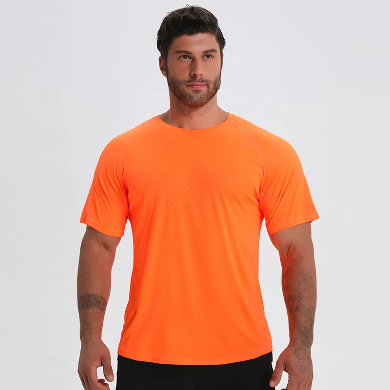 

Wholesale Mens Breathable Shorts Sleeves Quick Dry T Shirt Gym wear Bodybuilding Tight Compression T Shirts