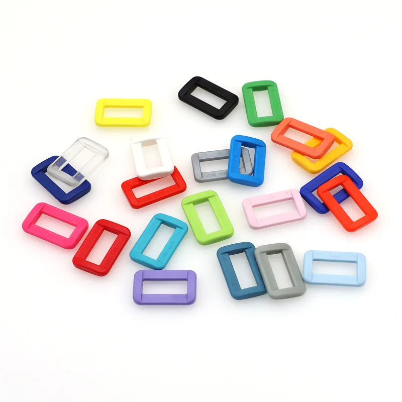 

Plastic Loops Rectangle Rings Adjustable Buckles For Backpacks Straps