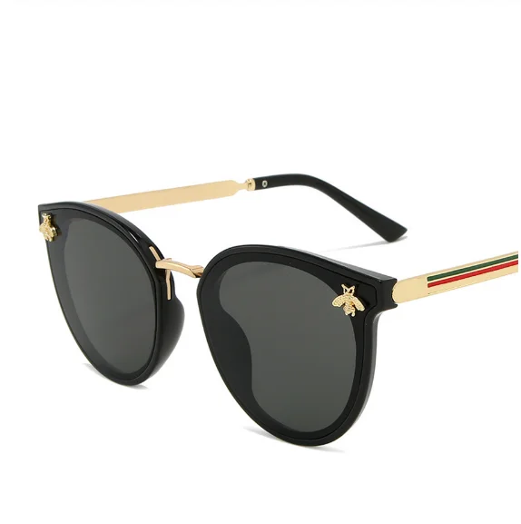 

New Fashion Lady Bee Sunglasses Women Men Small Retro Bee Sunglasses, Picture