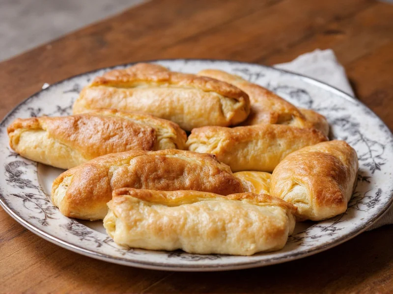 Assortment of homemade toaster strudel variations on rustic plate