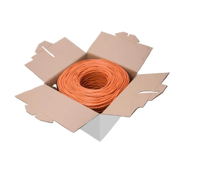 Cat6 1000ft Bulk White Communication Cable Network 1000ft Pull