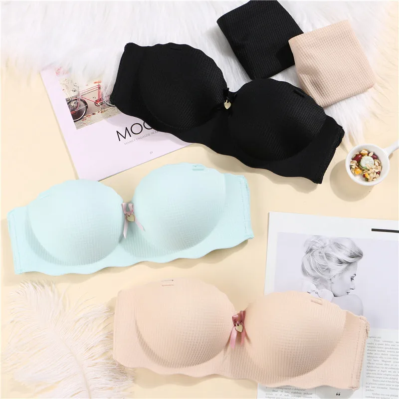 

WomenPush-up Lace Bra 3/4 Cup Push Up Bra Adjustable Support Bra, Black