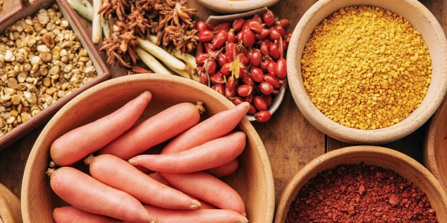 Homemade Brazilian spice paste with annatto, garlic, and cumin