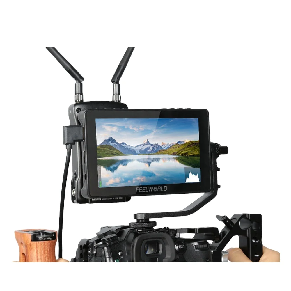 

FEELWORLD F5 Pro 5.5 Inch on DSLR Camera Field Monitor Touch Screen 1920x1080 4K HDMI IPS FHD Video Focus Assist for Gimbal Rig