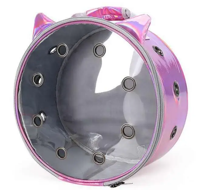 

New Style Waterproof Round Space Pet Carrier Breathable Dog Bag Backpack For Cat Outdoor Travel Car Carrying Puppy Shoulder Bag