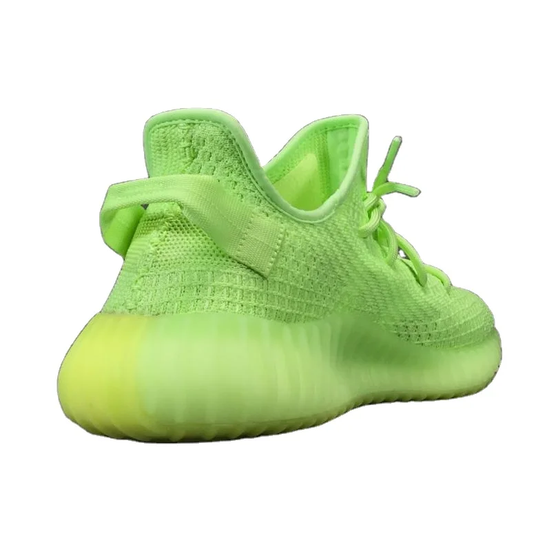 

wholesale glow green air yeezys in dark shoes running for women 350 v2 Yezzy sports sneaker schuhe herren schwarz