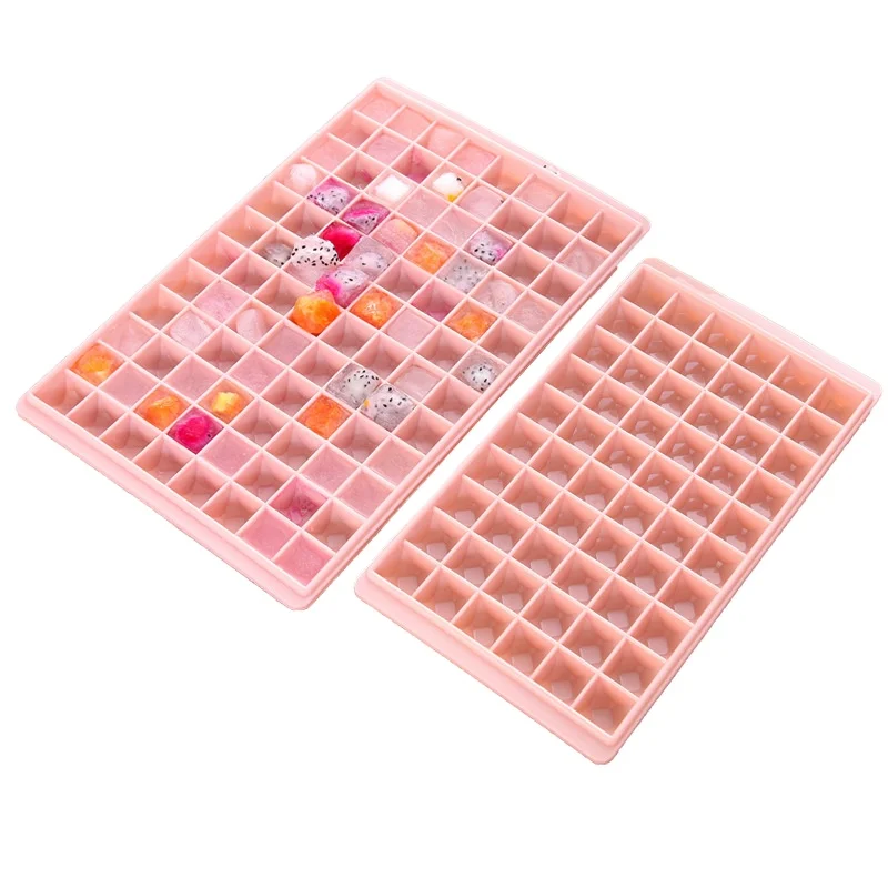 

OEM design China sale Great Diamond ice cube mold ice maker uncovered smoothie creative ice tray mold square, Pink,blue