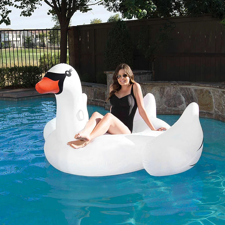 Wholesale In Stock Swimming Inflatable Swan Pool Float Toy