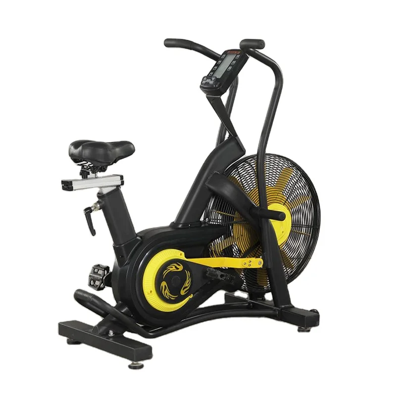 

SKYBOARD amazon best sale commercial resistance home use gym equipment air bike, Black, yellow