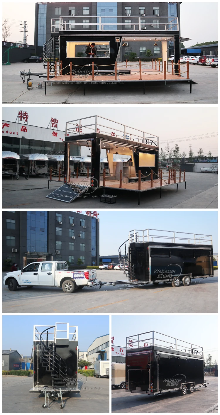 etter Customized Double Decker Food Truck 2 Story Catering Mobile