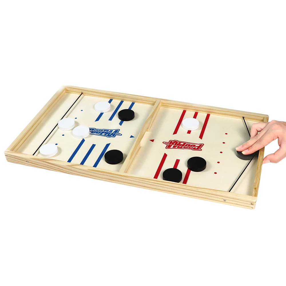 

SISLAND Wooden Fast Sling Puck Hockey Foosball Winner Games Table Sling Pack Board Table Game Seeking Distributor