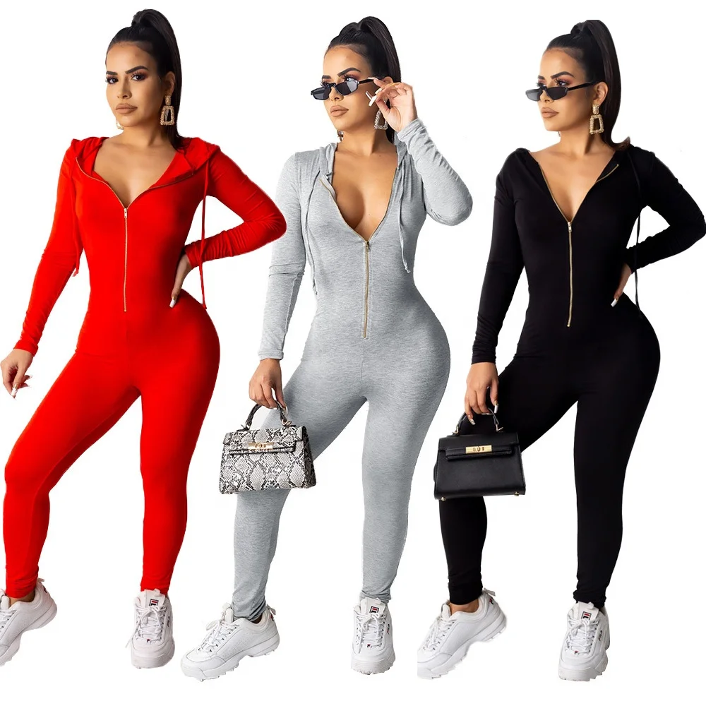 

Hoodie Trending For 2018 Winter Bodysuit Fall For Sexy And Long Sleeve Bodycon Romper One Piece Jumpsuit Women 2020, Picture