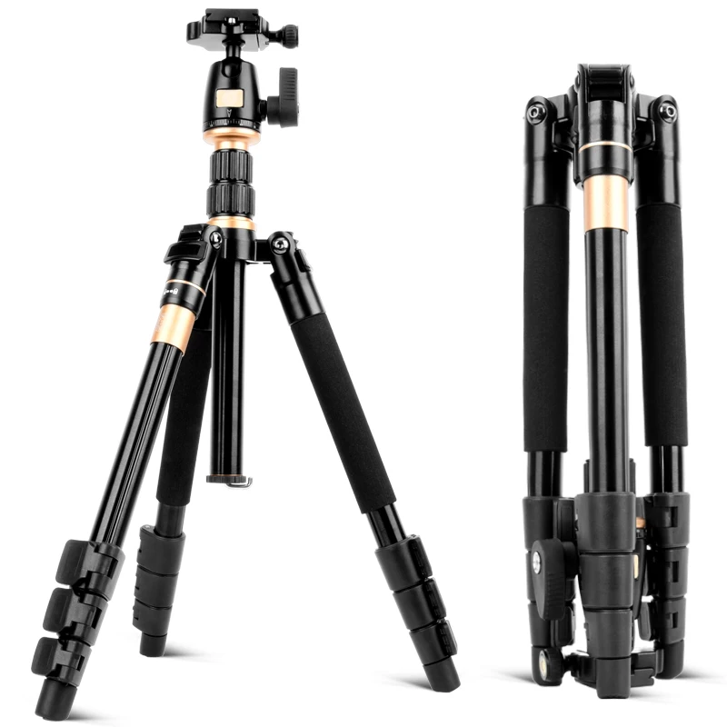 

QZSD-Q555 Factory Supply Photographic Aluminum Digital Camera Tripod 360 Ball Head Tripod For SLR Camera Digital Camera, Black, customize ok