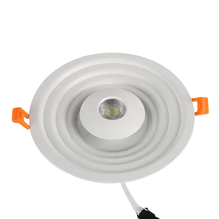 New product led round 7+3w 15+7w 18+7w 2 color led panel down ceiling light