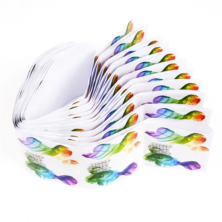 

100 pcs/roll More color painting Gel Nail Art Extensions adesiv nail form Nail Form