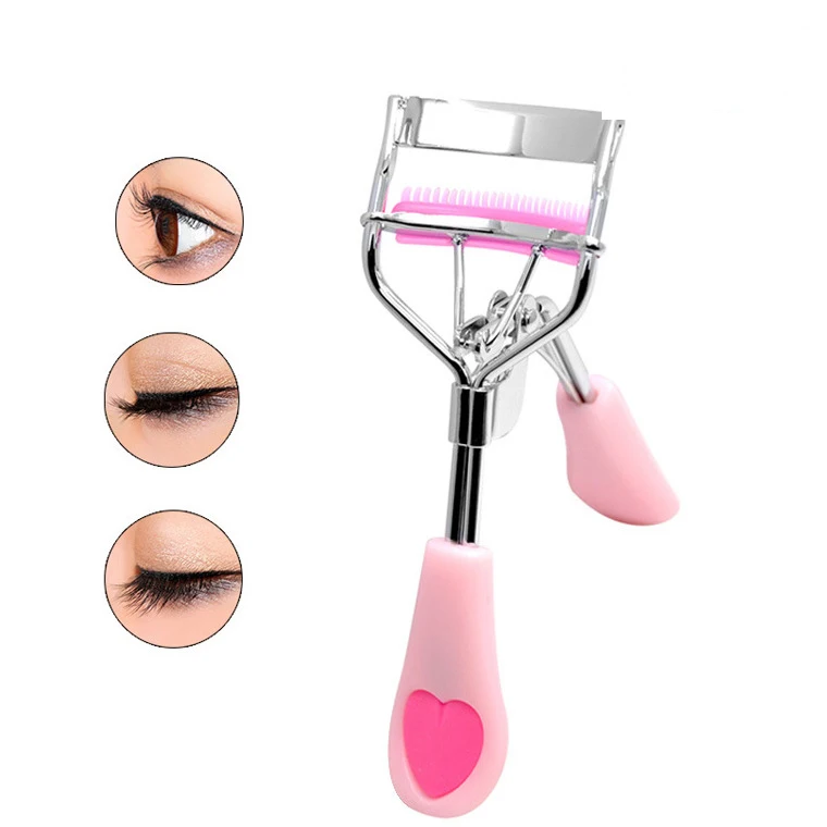 

SAIYII Wholesale Beauty Tools Eco-friendly Stainless Steel Private Label Eyelash Curler With Comb, Gold/sliver/rose gold