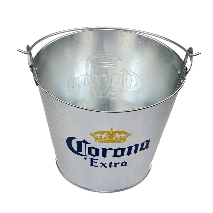 Corona ice bucket with handle, View Corona metal ice bucket, kks