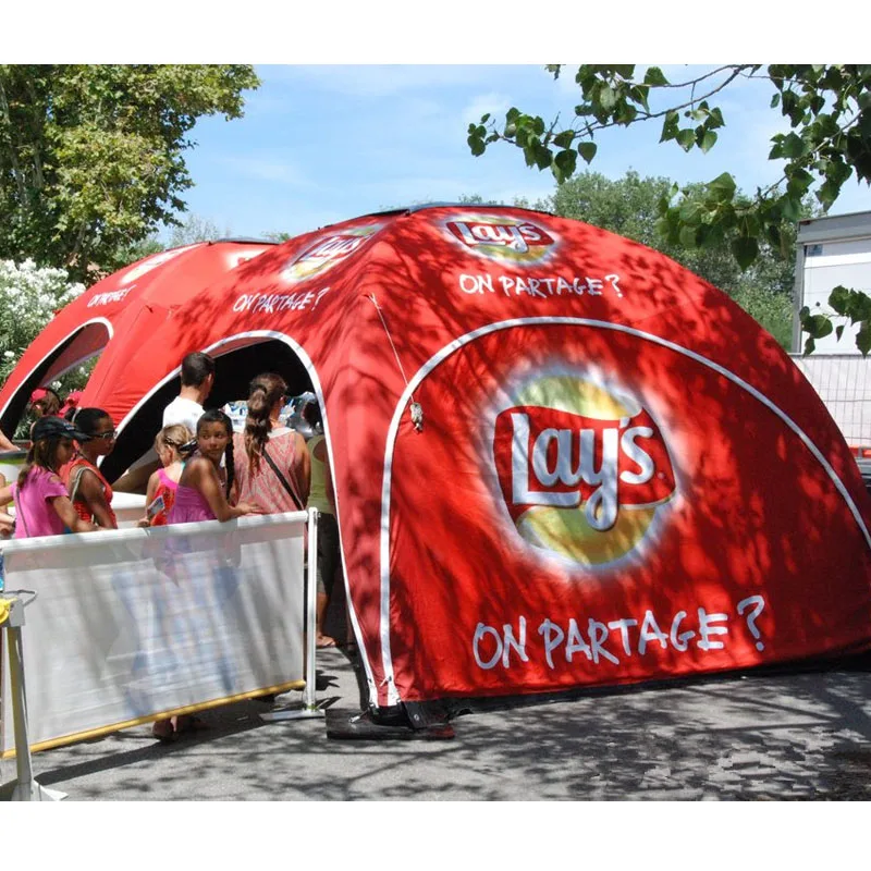 

promotional event advertising trade show air sky print dome spider inflatable tent