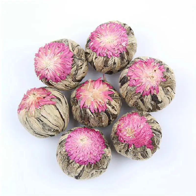 
Chinese Classic Handmade Blooming Tea Balls Eu Standard OEM Flowering Tea Organic Floral Bloom Tea 