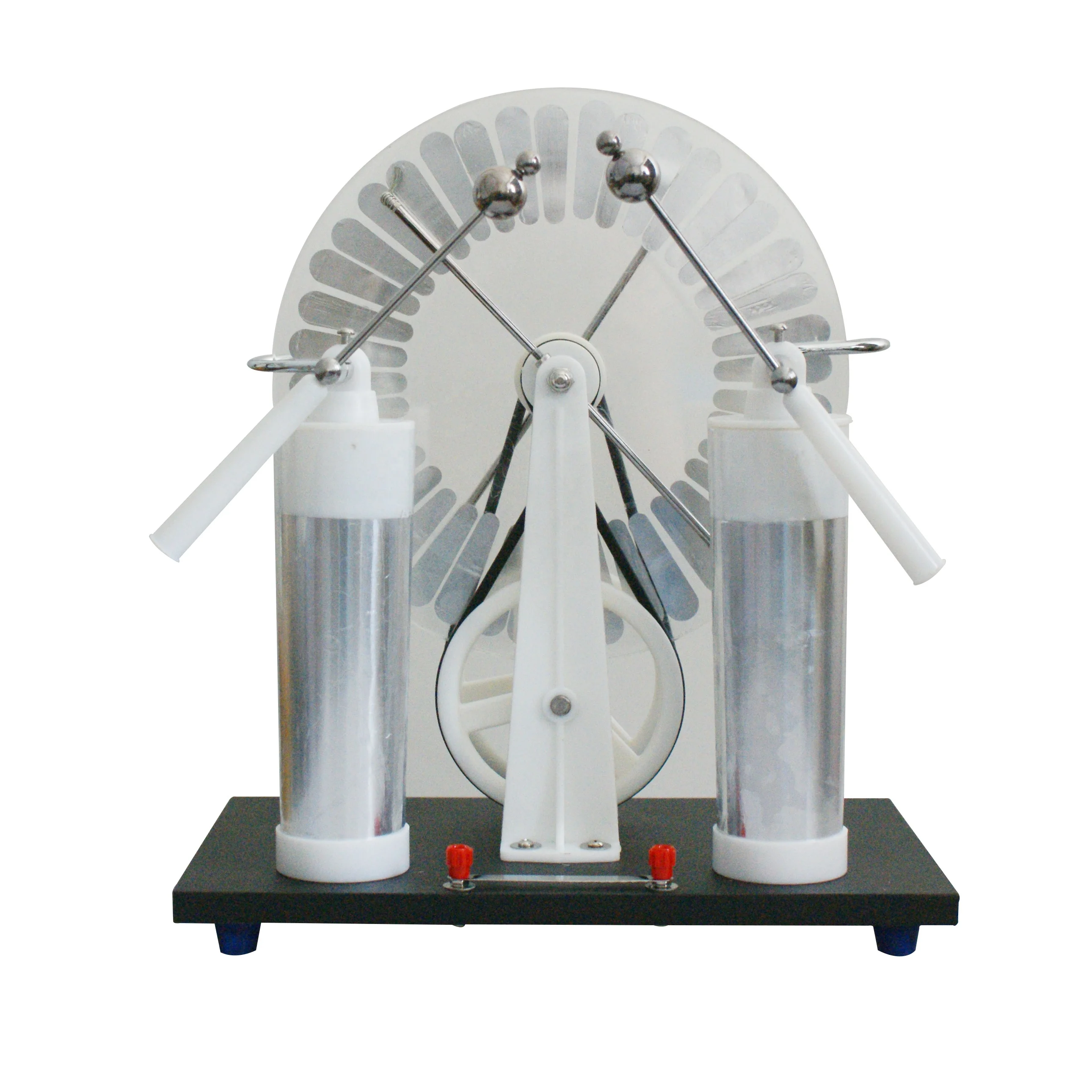 Educational Equipment Physics Demo Static Electricity Wimshurst Generator Stainless Steel & PVC Hand-Powered