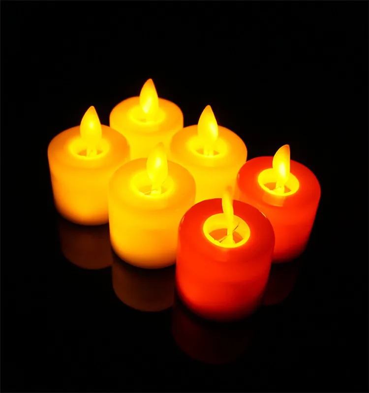 Amazon Hot sell submersible led rechargeable candle light 12pcs flameless led tea light