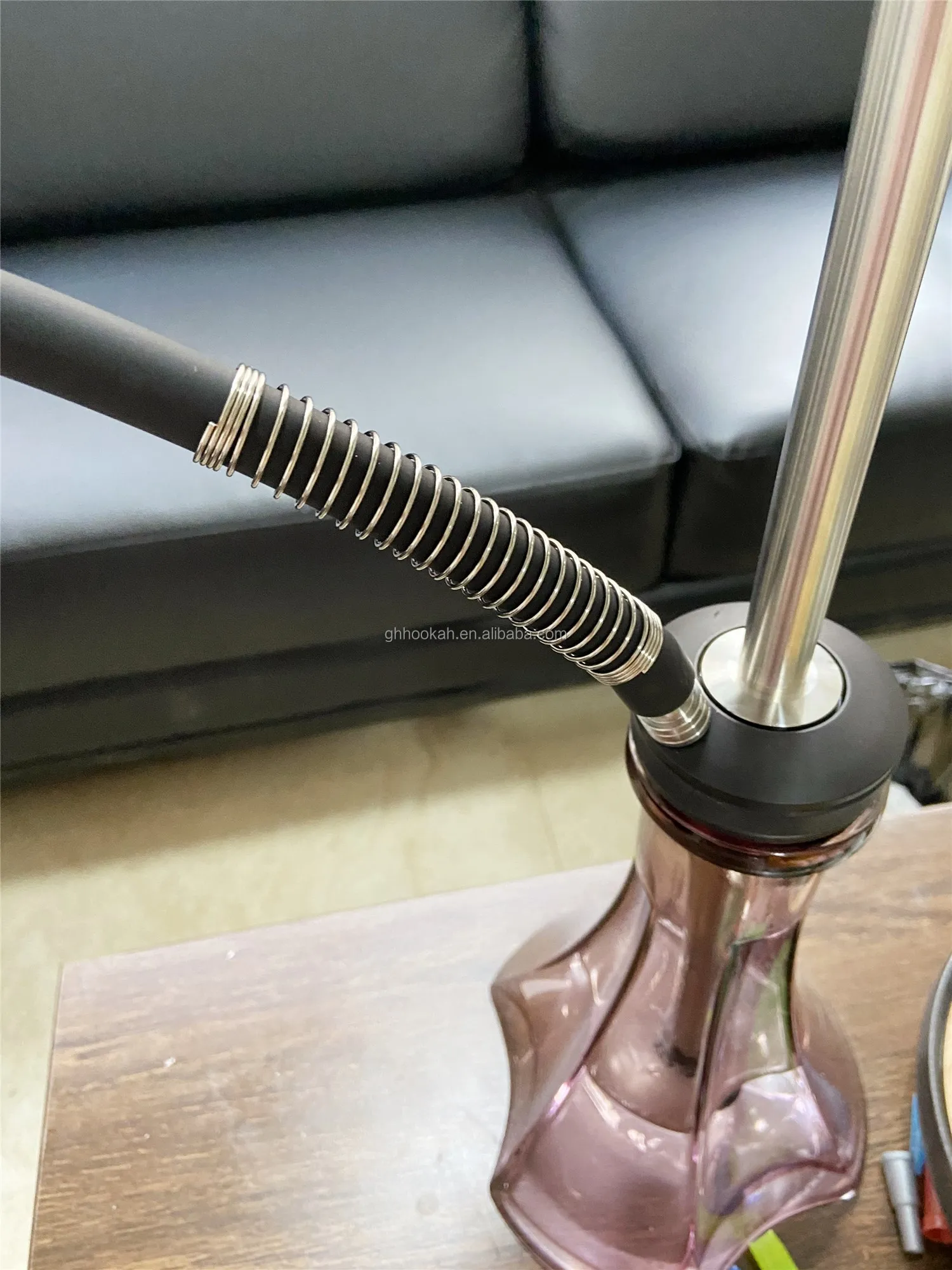 Wholesale Flexible Stainless Steel Smoking Hookah Hose Spring For