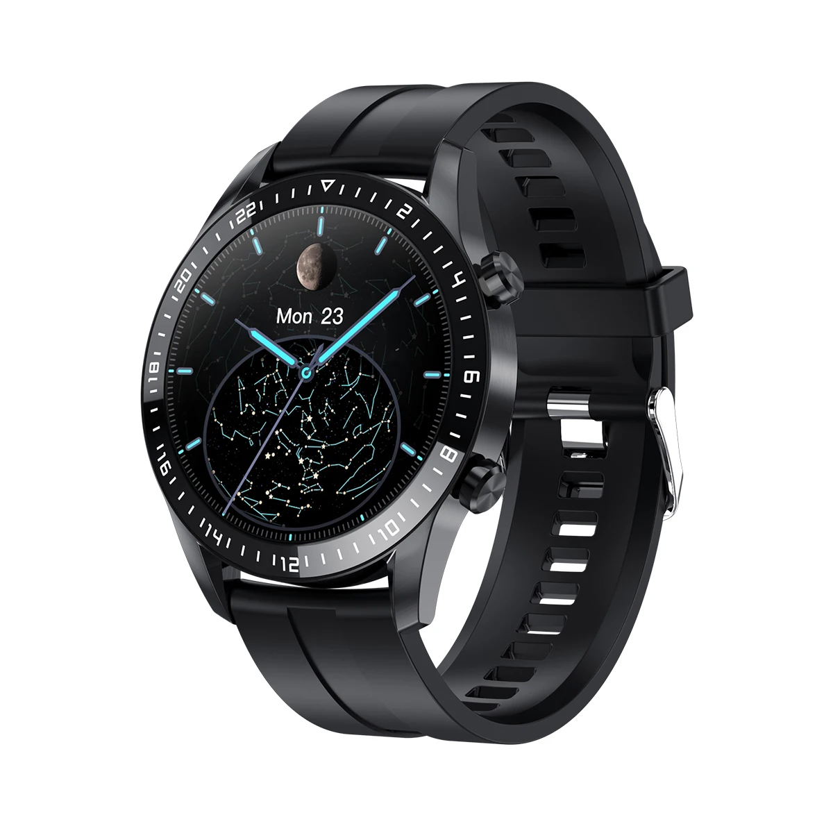 

2022 latest fashion L13 Pro 1.28 inch dropship touch temperature watches android waterproof NFC round smart watch, Black blue pink