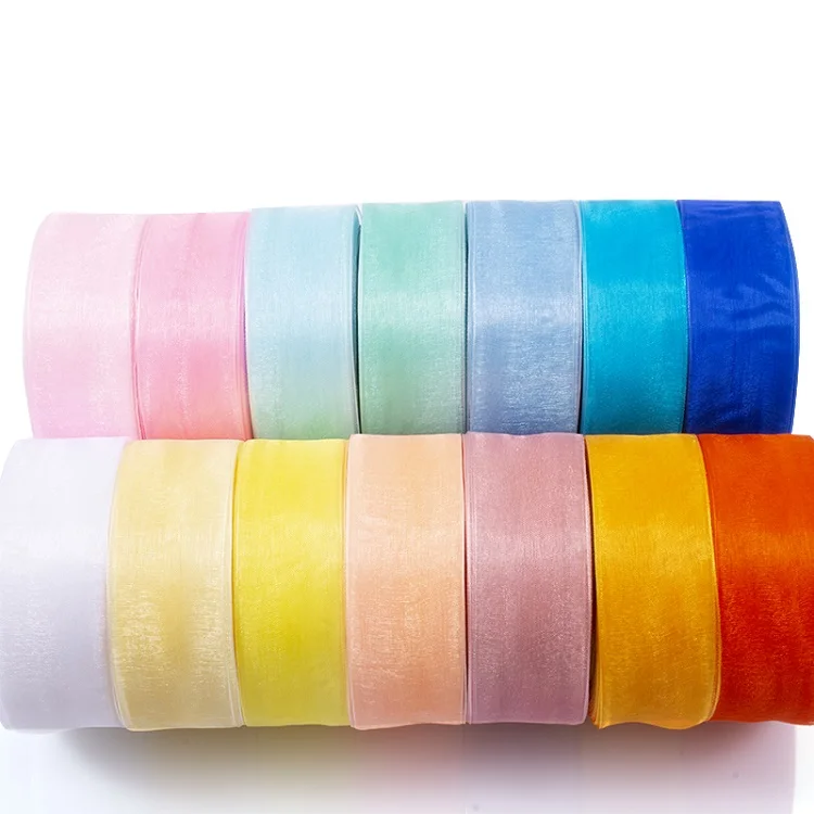 

CSFY Factory wholesale 40mm high quality organza ribbon
