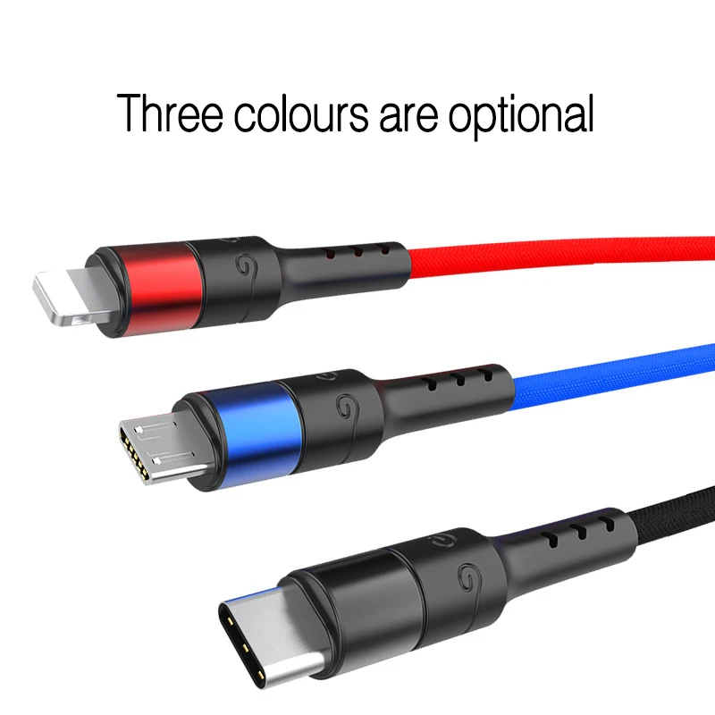 5A Fast Multi Charger Cable Universal USB Charging Cable with Micro USB Type c Port Cable for 8-PIN Most Android Phones - ANKUX.COM