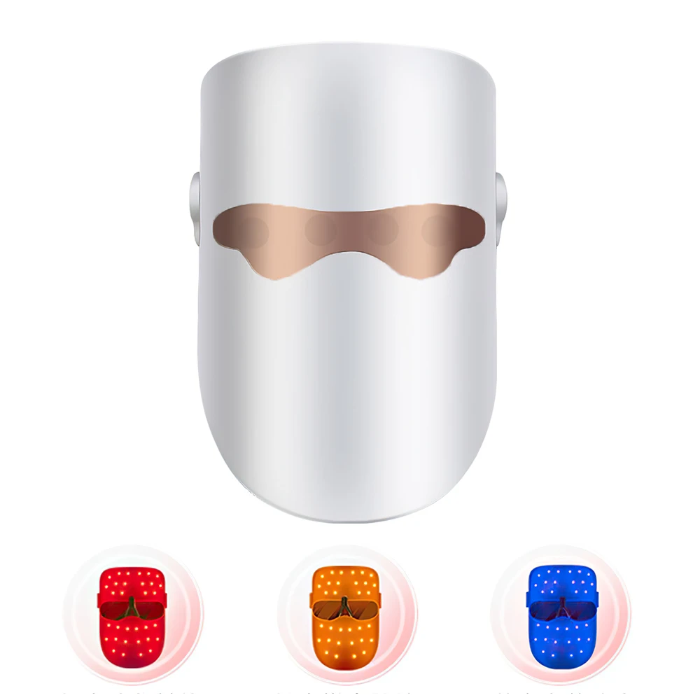 

Led light therapy mask Skin Care Facial Led pdt Beauty Face Mask Therapy 3 Colors Beauty Machine PDT Led Mask